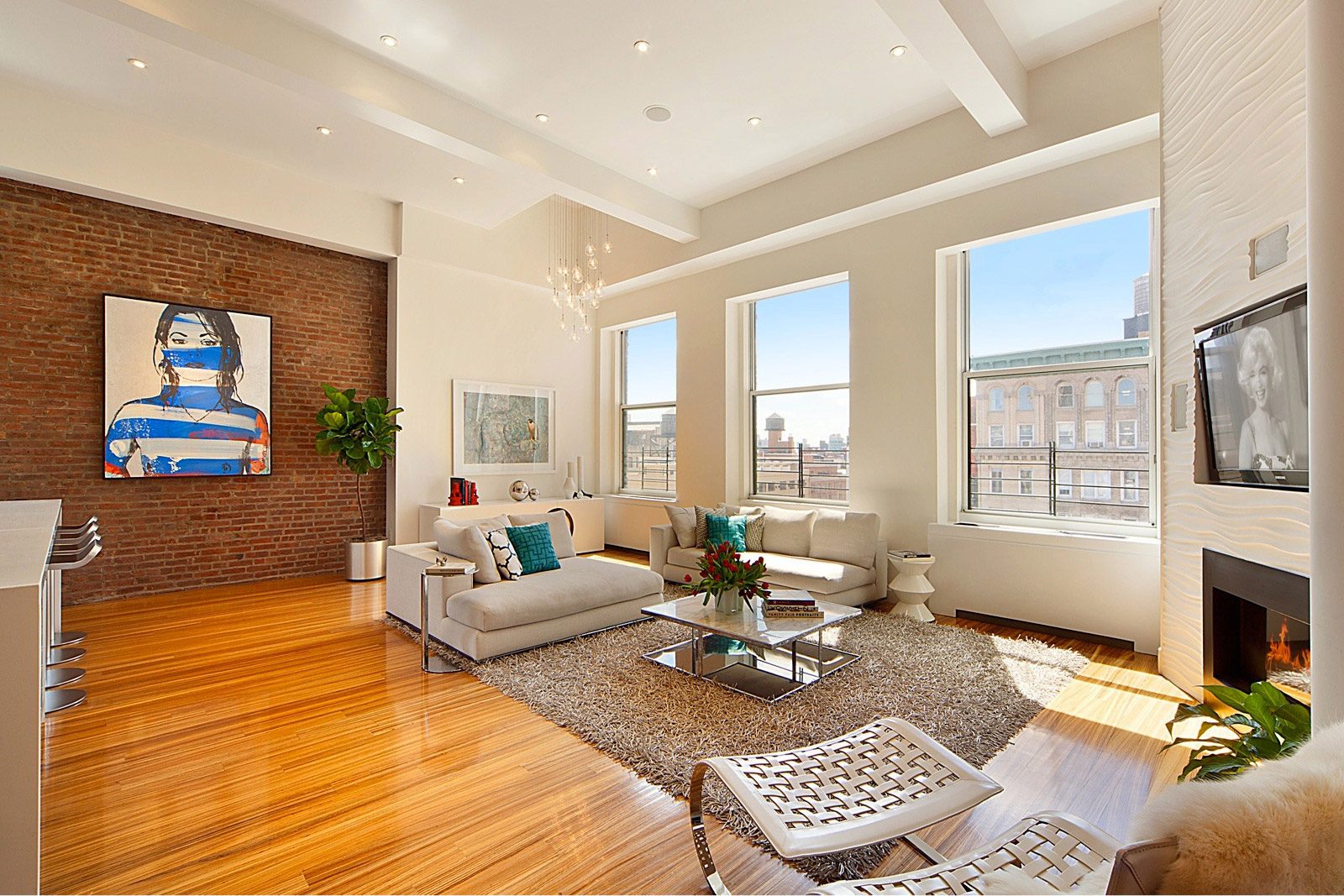 Wooden Floor Living Area