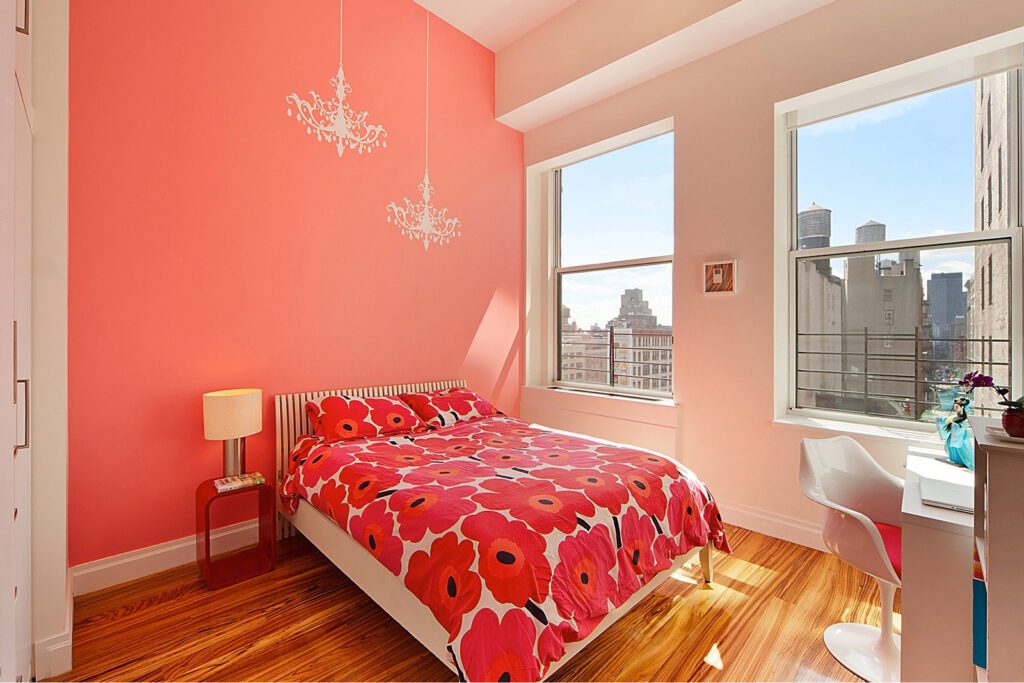 Flower Design Master Bedroom